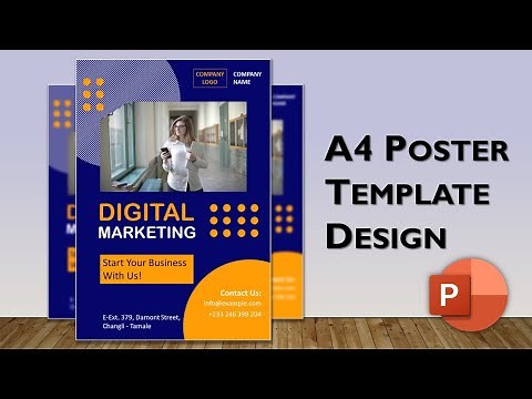 How to Make a Poster in PowerPoint | A4 Poster Template Design