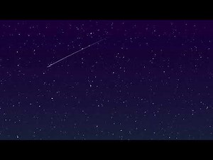 Starry Night Serenity: 1-Hour Twinkling Stars and Falling Stars Animation for Relaxation