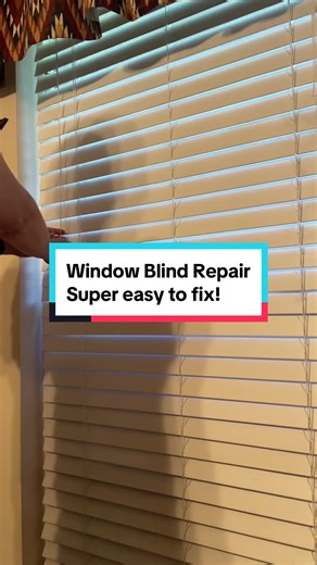 Fix my window blinds with me. Super easy! #homerepair #windowblinds #diy #doityourself
