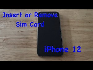 How To Insert/Remove Sim Card iPhone 12