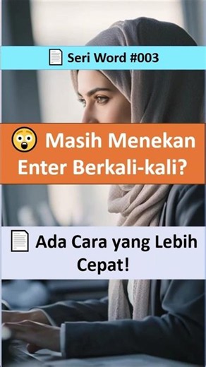 Jangan Enter Berkali-kali! 😲 Gunakan Ctrl + Enter #tutorial