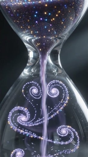 Watch This Cosmic Hourglass Melt Your Stress Away ✨🌌 #4k #ai animation