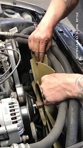 This isn't the safest or best way to change a car engine fan... but it's definitely the fastest! 😮 | UNILAD Tech