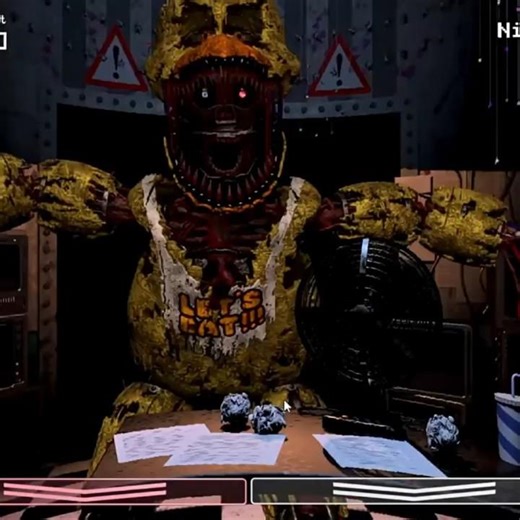 William Afton trapped in Nightmare Chica suit (FNaF Jumpscares)