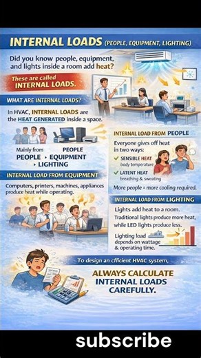 What Are Internal Loads in HVAC? | Cooling Load Basics | Day 11 of 100