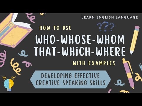 Relative Pronoun in English Grammar | Who-Whose-Whom-Which-Where | Learn English