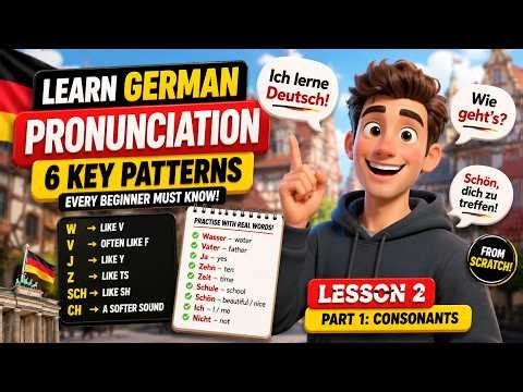 Learn German Pronunciation for Beginners 🇩🇪 | 6 German Sounds You Need to Know