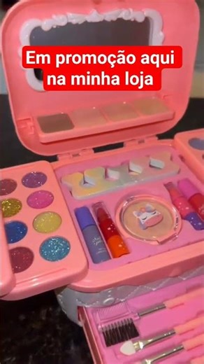72 Kit De Maquiagem Para Crianças Lavável/Conjunto Portátil Meninas
