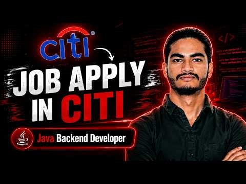 Citi Hiring Java Backend Developer | Chennai | Banking Technology Jobs