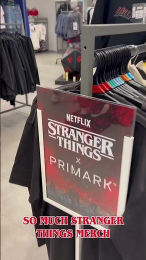 NEW STRANGER THINGS MERCH AT PRIMARK