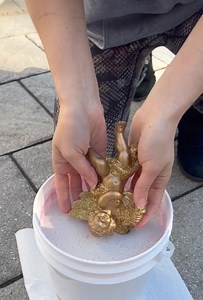 338K views · 559 reactions | DIY Christmas angel centerpiece easy arts and crafts tutorial shows how to make a beautiful christmas angel centerpiece with a hand casting kit | Brooklyn B | Facebook