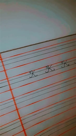 capital letter "K" in cursive writing #cursive #cursivewriting #cursiveletter