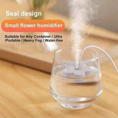 SOKANY Compact Floral Portable Humidifier, Facial Steamer. USB Powered. Compact & Portable, Tankless Design, Quiet Humidification. Auto Shut Off. Suitable For Home And Bedroom. Mini Humidifier For Living Room, Office, Car And Travel, A Creative Humidifier And Personal Care Gadget. | SHEIN