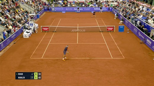 Andrey Rublev won his second title of 2023 with a straight-sets win over Casper Ruud in Bastad.