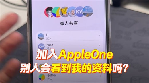 加入AppleOne别人能看到我的iCloud资料吗？