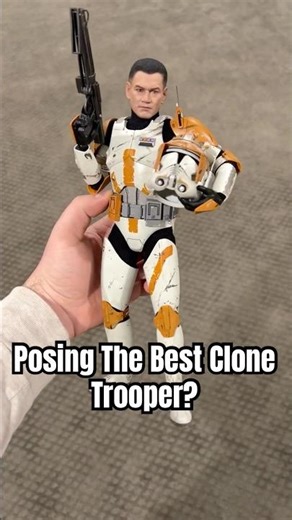 Beautiful $270 Clone Commander Cody Posing Session #starwars #hottoys #actionfigures #sideshow #toys