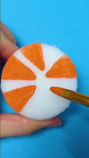 Easy Sponge Technique: Draw Oranges Like a Pro 🍊