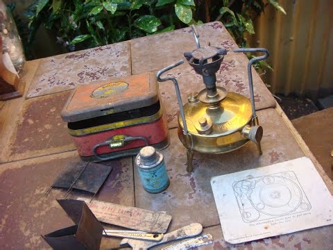 Old Vintage Antique Primus No. 96 Brass Paraffin Pressure Camping Stove