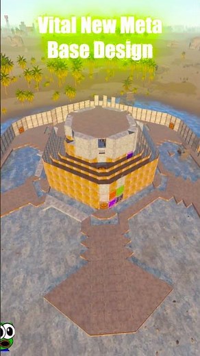 Rust New Circle and 4x4 Base Design on Vital 10 #rust #rustconsole #rustbase