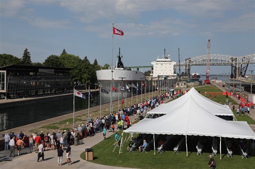 Walk across the Soo Locks during this U.P. festival