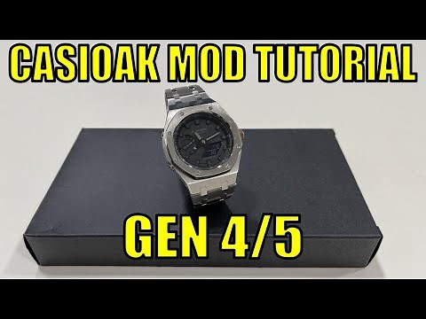 Casio G-Shock GA2100 CasiOak Mod TUTORIAL Gen 4/5