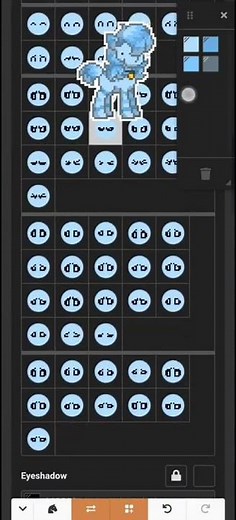 How to make dot eyes in pony town( tutorial video)