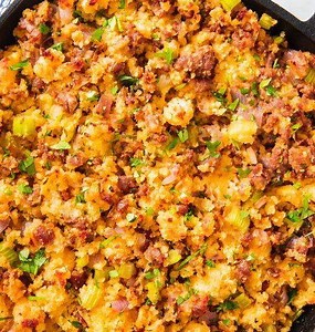 46K views · 207 reactions | Cornbread + Stuffing = the combo you...