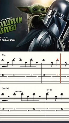 Mandalorian and Grogu Guitar Theme TABs #gypsy #jazz #guitar #cover #movie