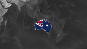 Australia Flat Map Flag Black White Stock Footage Video (100% Royalty-free) 3543648735 | Shutterstock