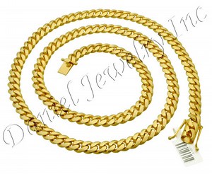 9mm Miami Cuban Link 14k Solid Chain