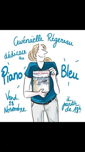 Belle séance dédicace avec Gwénaëlle RÉGEREAU pour son beau roman graphique « Le Joint Français » aux @editions_desrondsdanslo Un immense merci à 🌼 Gwénaëlle pour ta gentillesse et ton talent C’est la 1ere fois que j’ai ma bobine dans une BD 🥰 📕 @lanouvellelibrairie partenaire toujours enthousiaste 💙 aux personnes curieuses et intéressées qui sont venues à la rencontre de l’auteure, aux fidèles qui sont toujours au rdv 🫶 🍷 aux vignerons qui nous ont régalé : Jocelyn et son Bella Ciao, Jean