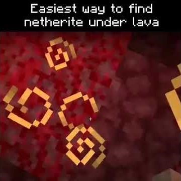 EASIEST WAY TO FIND NETHERITE UNDER LAVA IN MINECRAFT | MINECRAFT