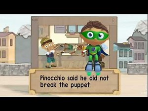 super why reads Pinocchio
