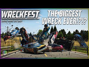 THE BIGGEST WRECK EVER!?!? [Farmlands Stage 1] | Wreckfest
