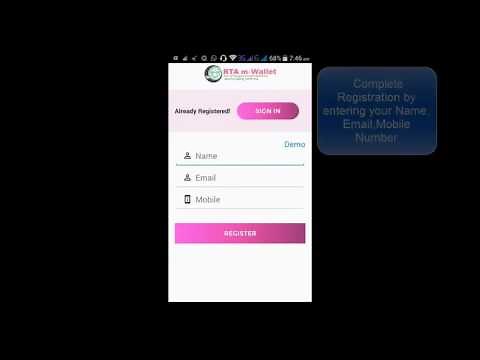 Downloading RC Driving License from TS RTA M Vallet Android App