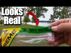 Fishing With Life Like Plastic Worms - Bass LOVE This Worm!