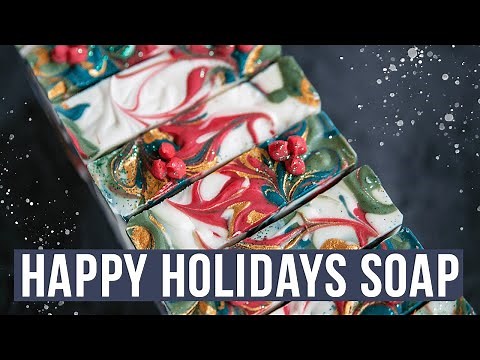 Happy Holidays Cold Process Soap Making | Royalty Soaps