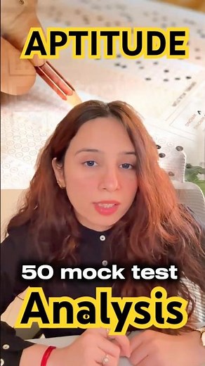 50 Mock Test Analysis - Aptitude | IIT Bombay