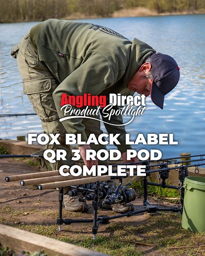 Re-designed and improved! 🤜 🤛 The Fox Black Label QR 3 Rod Pod Complete now incorporates our Quick Release QR mechanism that makes changing your alarms/buzz bars/pod etc effortless. Ideal for anglers who fish different venues with many different swim types. Switching from buzz bars to single sticks or a pod has never been this easier. Compatible with all new Black Label banksticks including QR Power Point banksticks 🎣 Fox Black Label QR 3 Rod Pod Complete 🛒 https://www.anglingdirect.co.uk/fo