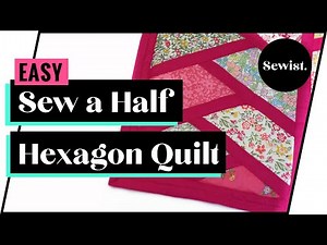 Simple Half Hexagon Quilt How To Make A Beautiful Plait Effect Quilt
