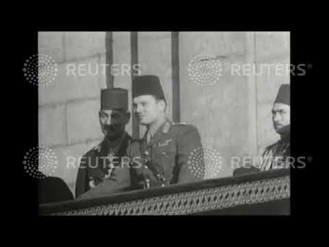 1938 Parade of Egyptian troops before King Farouk