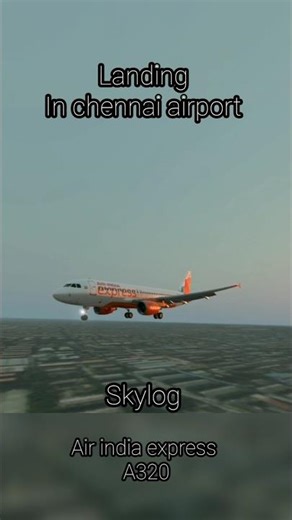 air india express landing in chennai #aviation #shorts #viral #travel
