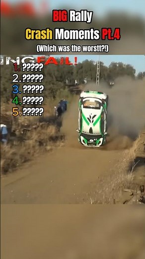 Ranking the BIGGEST Rally Crash Moments Pt. 4 💀 #rally #motorsport #wrc