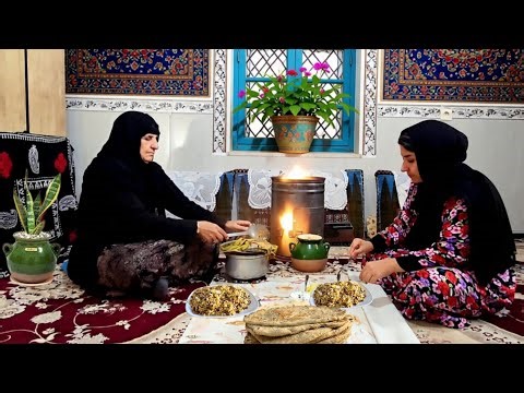 Village life in western Iran | Rural Mother & Daughter Cooking traditional dish | ILAM