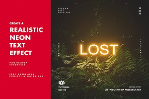 How to Create Realistic Neon Text Effect Manipulation in Photoshop