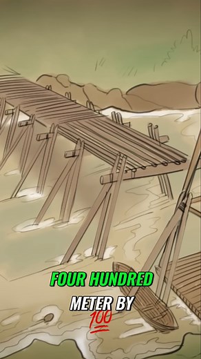 64K views · 1K reactions | Caesar's Ingenious Bridge over the Rhine:...