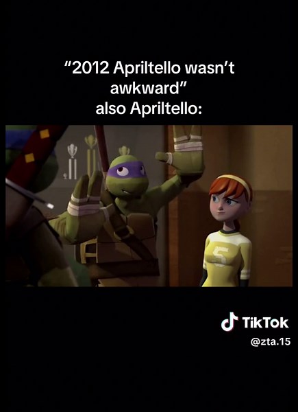 TMNT 2012: April and the Turtles' Awkward Moment
