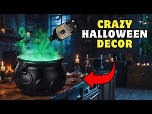 Magical Floating Cauldron! Halloween Decor That Actually Makes Fog! 😱