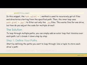 How to Loop Through Multiple Paths Using Pathlib in Python