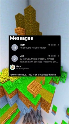 most OMINOUS text message 😭